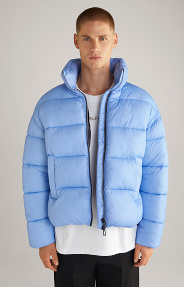 Unisex Quilted Jacket in Light Blue