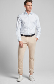 Hemd Mika in Hellblau/Weiß kariert