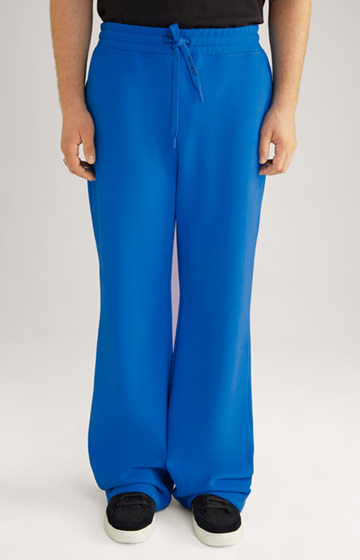 Bawełniane spodnie dresowe unisex w kolorze niebieskim
