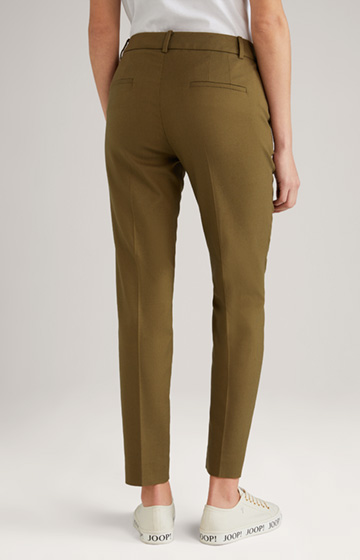 Twill Trousers in Moss Green