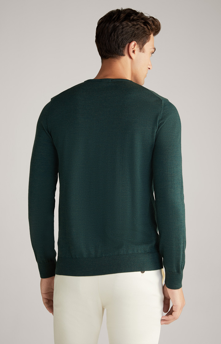 Dark green wool on sale jumper