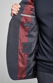 Anzug Finlo-Brake in Dunkelblau kariert