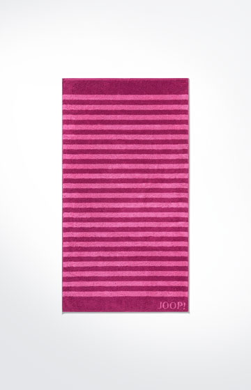 Duschtuch Classic Stripes, Cassis