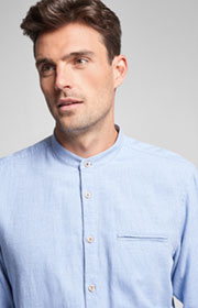 Flanell-Hemd Habakuk in Hellblau