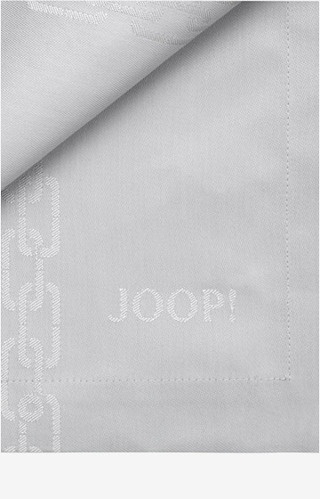 JOOP! CHAINS table runner in silver, 50 x 160 cm
