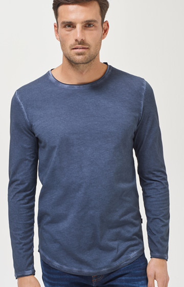 Longsleeve Carlos in Denim-Blau