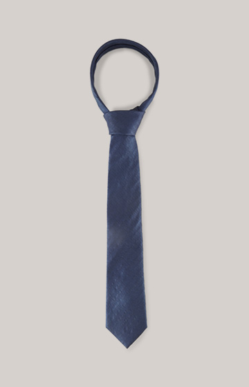Krawat jedwabny w kolorze ciemnoniebieskim