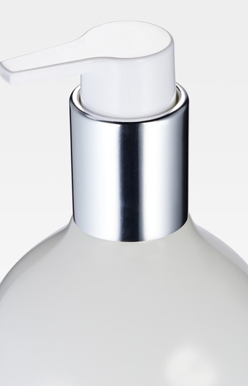 Crystal Line soap dispenser in white