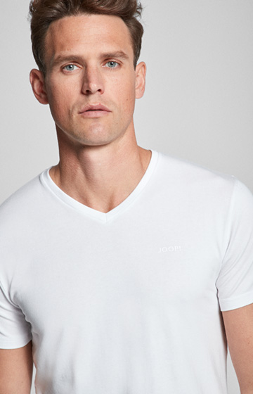 2er-Pack Modal Cotton Stretch Shirts in Weiß