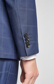 Baukasten-Sakko Finch in Blau kariert