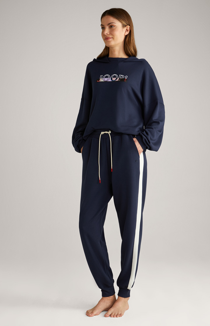 Loungewear Joggpants in Navy/Ecru