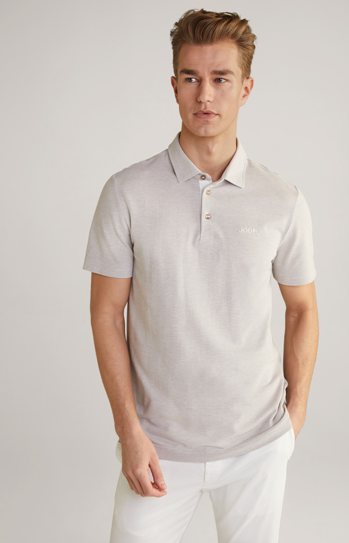 Image of Poloshirt Percy in Hellbeige meliert