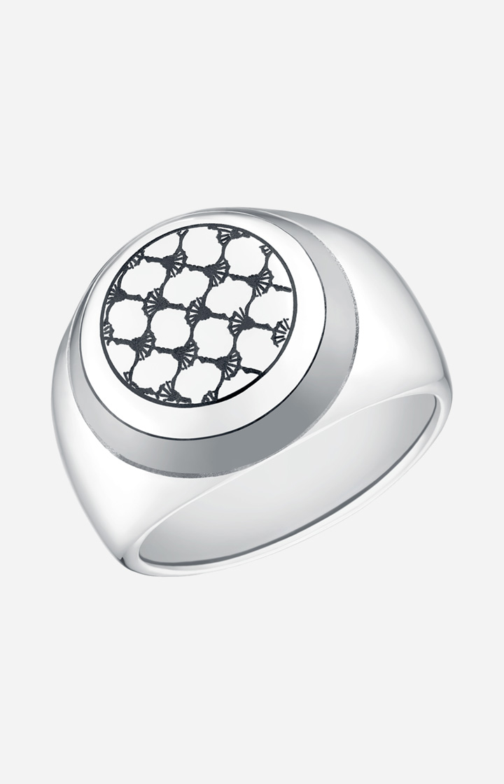 Edelstahl-Ring in Silber