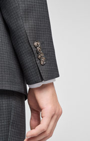 Anzug Finlo-Brake in Mittelgrau kariert