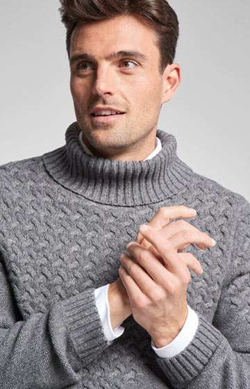 Strick-Pullover Lewis in Anthrazit