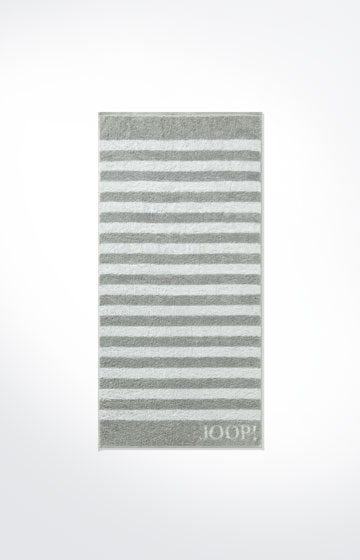 Handtuch Classic Stripes, Silber-Grau