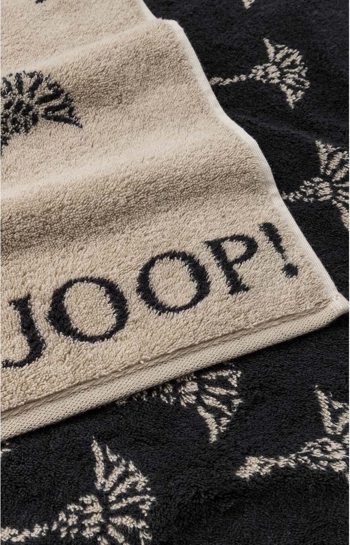 Ręcznik kąpielowy FADED CORNFLOWER marki JOOP! w kolorze hebanowym, 80 x 150 cm
