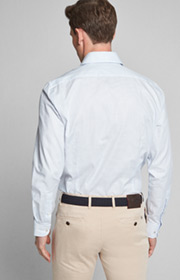 Hemd Mika in Hellblau/Weiß kariert