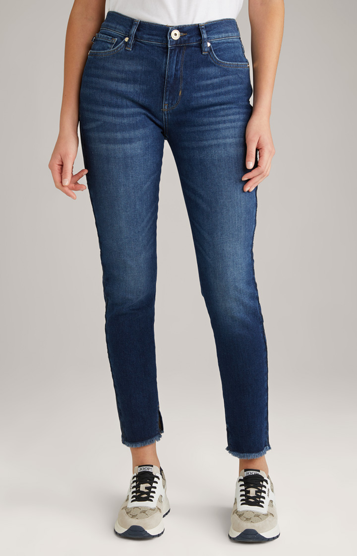 Skinny-Jeans in Dark Blue Washed