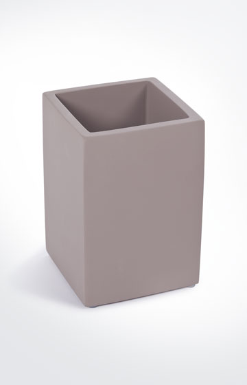 Kosmetik-Behälter Bathline, Grau-Rosé