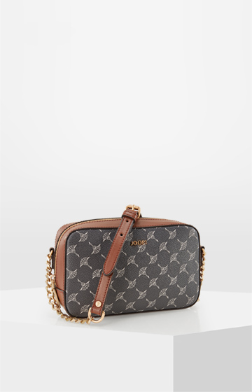 Schultertasche Cortina Lusso Cloe in Graphit/Braun