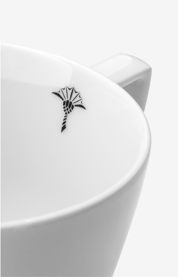 Single Cornflower Cup - Set of 2 in White