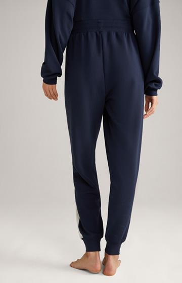Loungewear Joggpants in Navy/Ecru