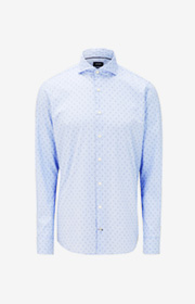 Hemd Pajos-W in Blau/Weiß gemustert
