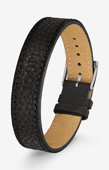 Lederarmband in Schwarz