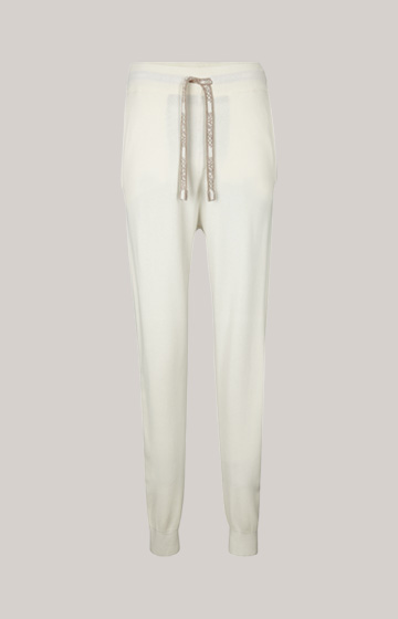Strick-Hose in Offwhite