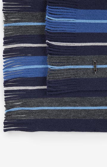 Schal Raimondo in Navy gestreift