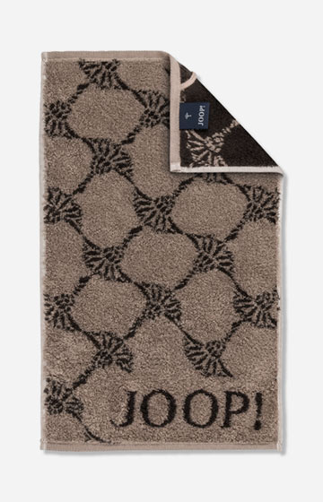 JOOP! CLASSIC CORNFLOWER Guest Towel in Mocha, 30 x 50 cm