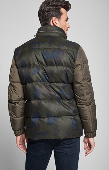Daunen-Steppjacke Parso in Oliv Camouflage