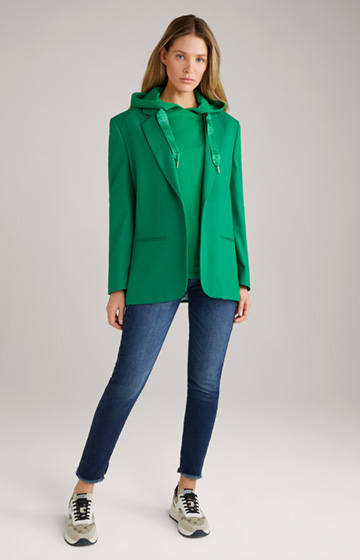 Bluza z kapturem w kolorze zielonym