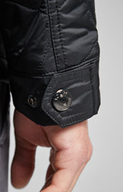 Steppjacke Clinton in Schwarz