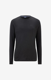 Langarm-Shirt Clifford in Schwarz