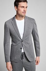 Sakko Hoverest in Mittelgrau meliert