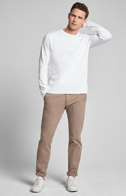 Langarm-Shirt Clifford in Weiß