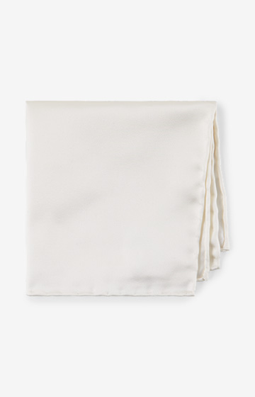 Seiden-Einstecktuch in Weiss