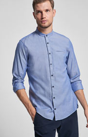 Hemd Habakuk in Denim Blau