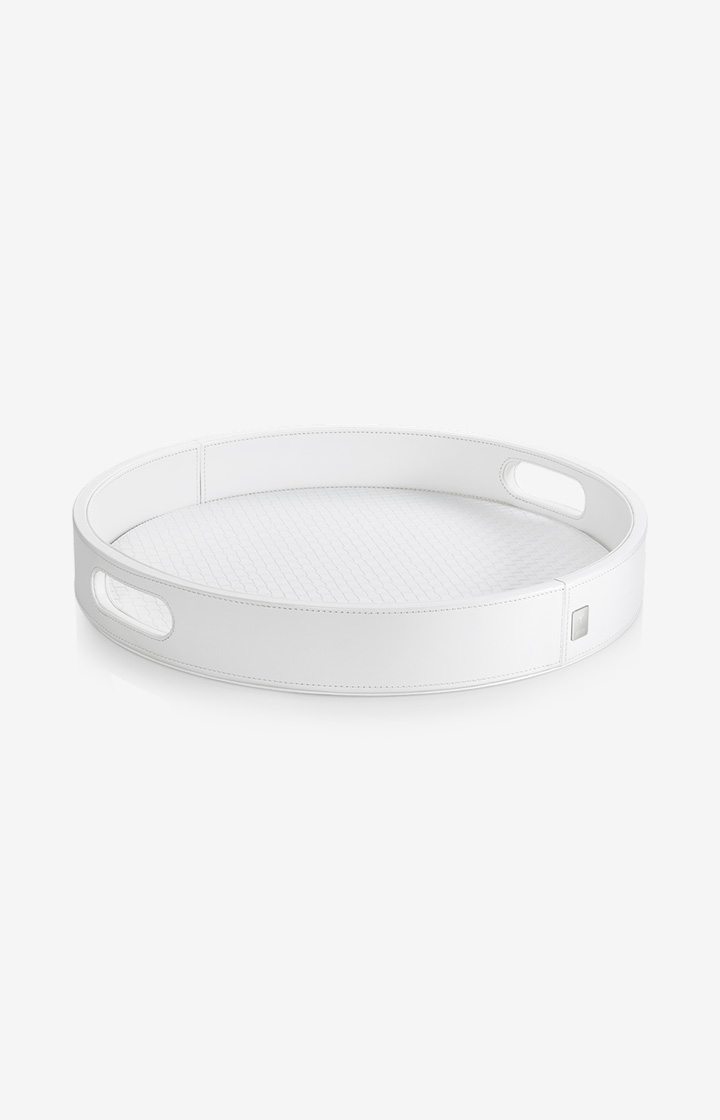 JOOP! Homeline - Small Round Tray in White