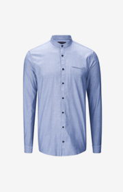 Hemd Habakuk in Denim Blau