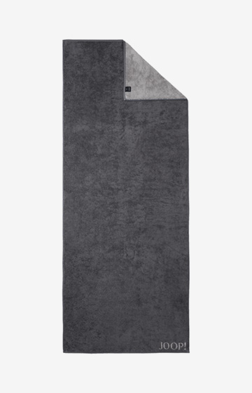 Classic Doubleface Sauna Towel in Anthracite
