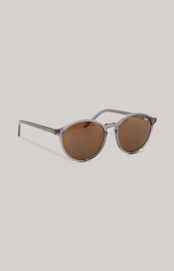 Sonnenbrille in Grau/Braun