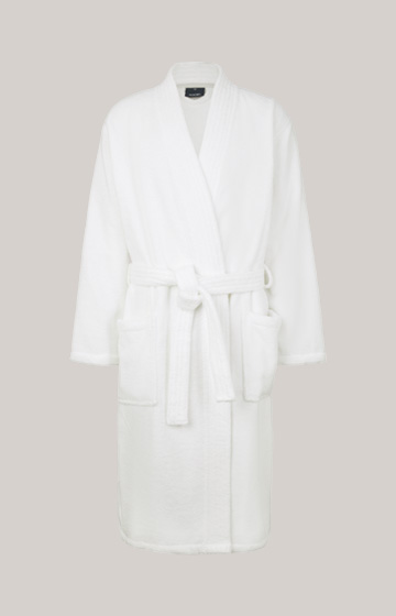 Men’s bathrobe in white