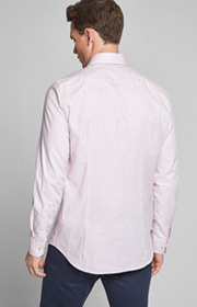 Hemd Pajos-W - bügelleicht - in Rosé gemustert 