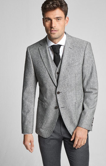 Sakko Halo in Grau meliert