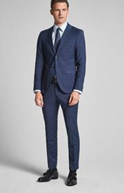 Baukasten-Hose Gun in Blau meliert