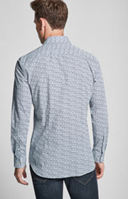 Hemd Panko in Blau/Bordeaux/Weiß