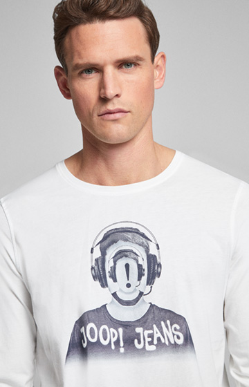 Langarm-Shirt Adriano in Weiß